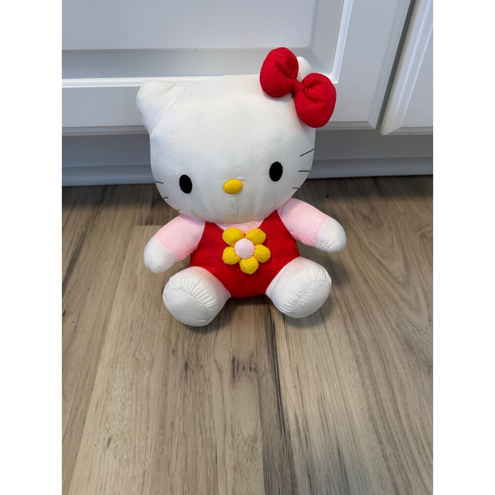 Sanrio Hello Kitty Plush Nylon 13” Stuffed Animal Puffalump Toy 2000